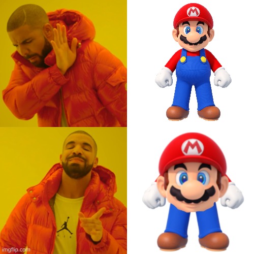 lmao yes | image tagged in memes,funny,drake hotline bling,mario | made w/ Imgflip meme maker