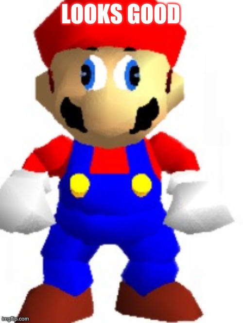 Mairo | LOOKS GOOD | image tagged in mairo | made w/ Imgflip meme maker