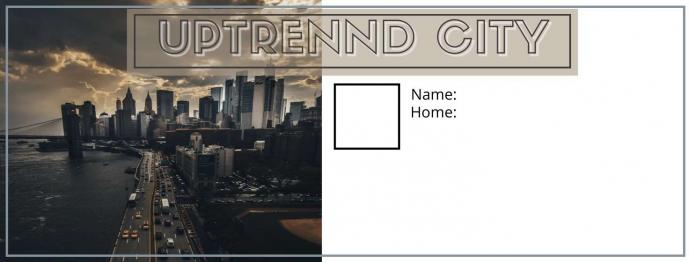 Uptrennd City Game Card Blank Meme Template