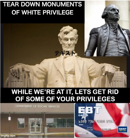 Tearing down statues | image tagged in white privilege | made w/ Imgflip meme maker