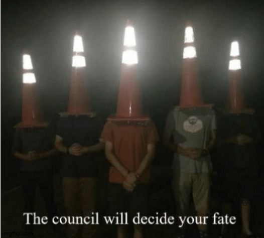 The council will decide your fate | image tagged in the council will decide your fate | made w/ Imgflip meme maker