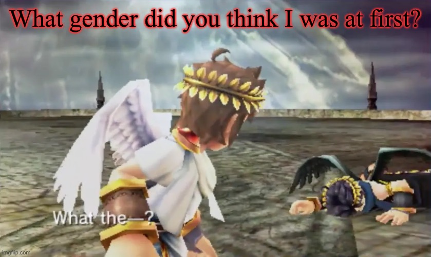 Kid Icarus | What gender did you think I was at first? | image tagged in kid icarus | made w/ Imgflip meme maker