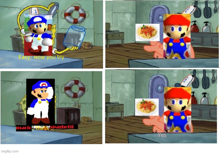 SMG4: Smg4 teaches Mario to open a jar | image tagged in smg4,mario | made w/ Imgflip meme maker