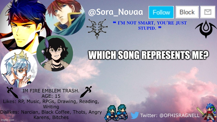 WHICH SONG REPRESENTS ME? | made w/ Imgflip meme maker
