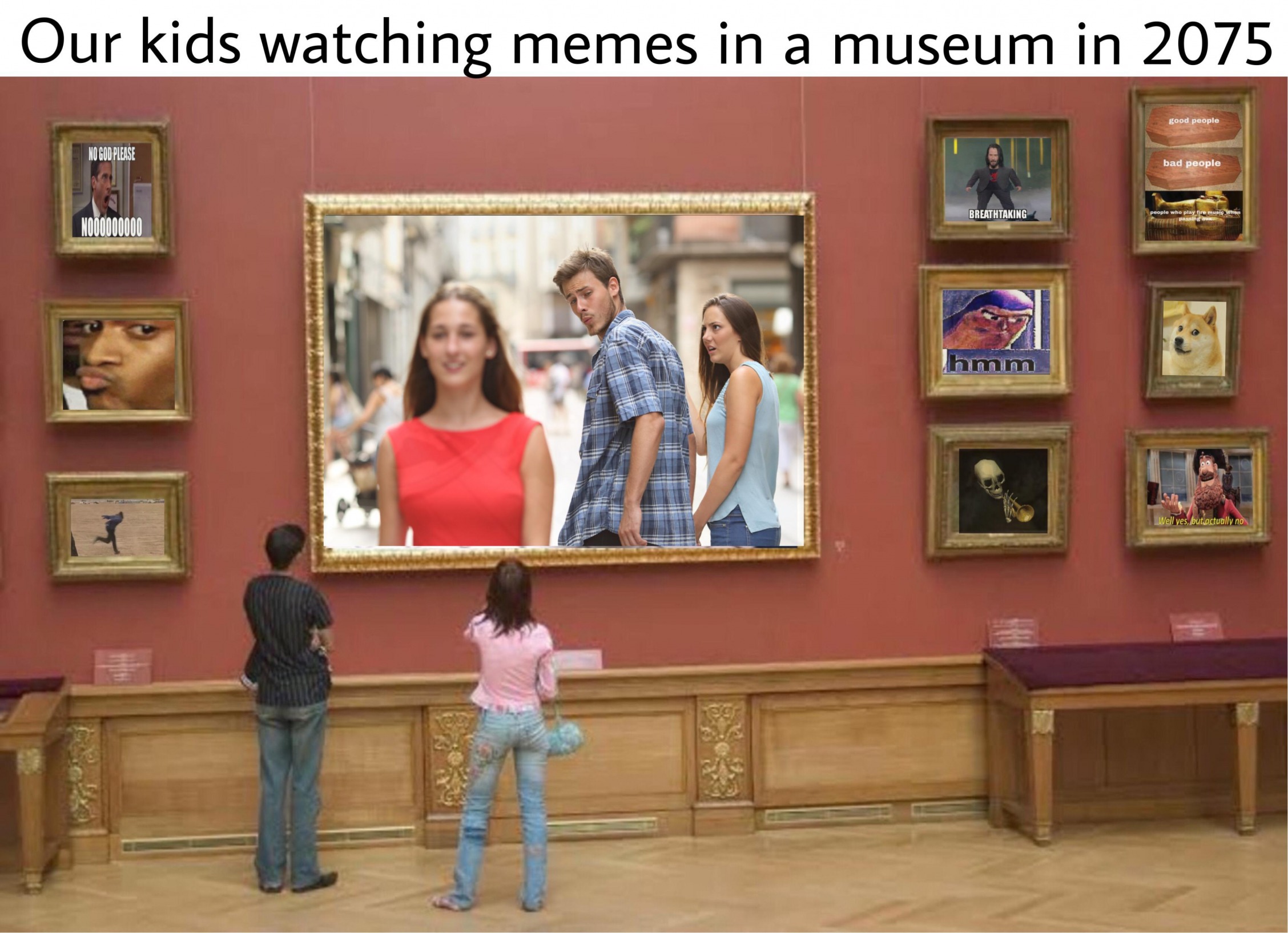 Art gallery Blank Meme Template