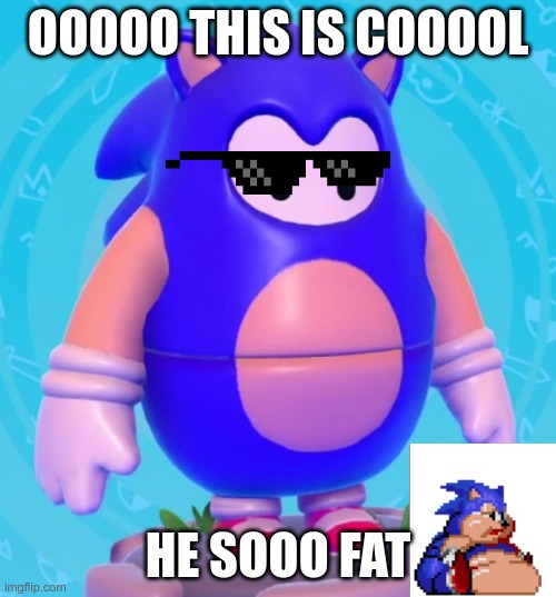chunky boi | OOOOO THIS IS COOOOL; HE SOOO FAT | image tagged in gotta go fast p | made w/ Imgflip meme maker