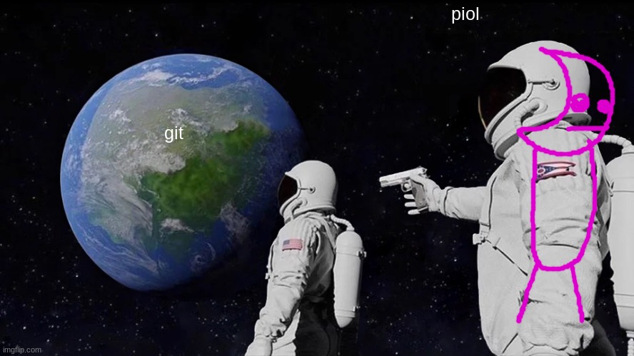 Always Has Been | piol; git | image tagged in memes,always has been | made w/ Imgflip meme maker