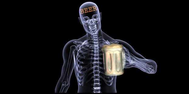 Beer brain Blank Meme Template