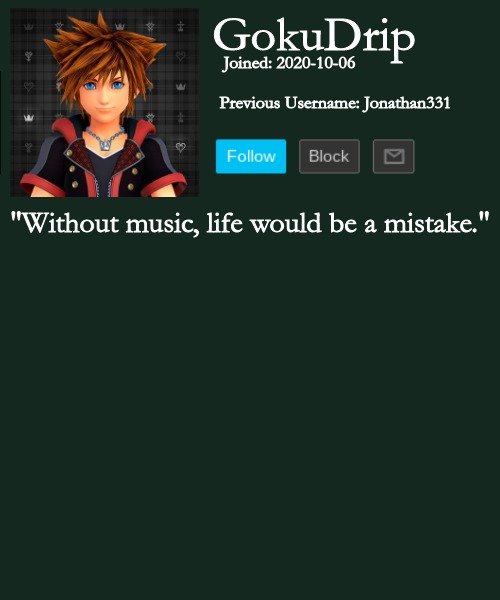 Jonathan's annoucement template but sora Blank Meme Template