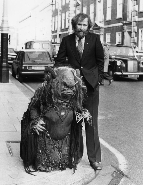 Jim Henson and Aughra (character from ‘The Dark Crystal’) | image tagged in awesome,pics,photography | made w/ Imgflip meme maker