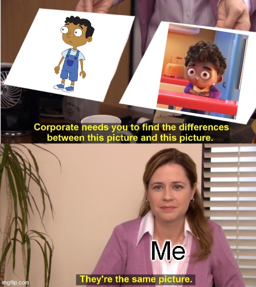 Are they related? |  Me | image tagged in memes,they're the same picture,phineas and ferb,grubhub | made w/ Imgflip meme maker