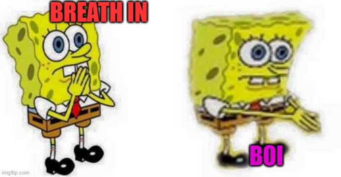Spongebob *Inhale* Boi | BREATH IN BOI | image tagged in spongebob inhale boi | made w/ Imgflip meme maker