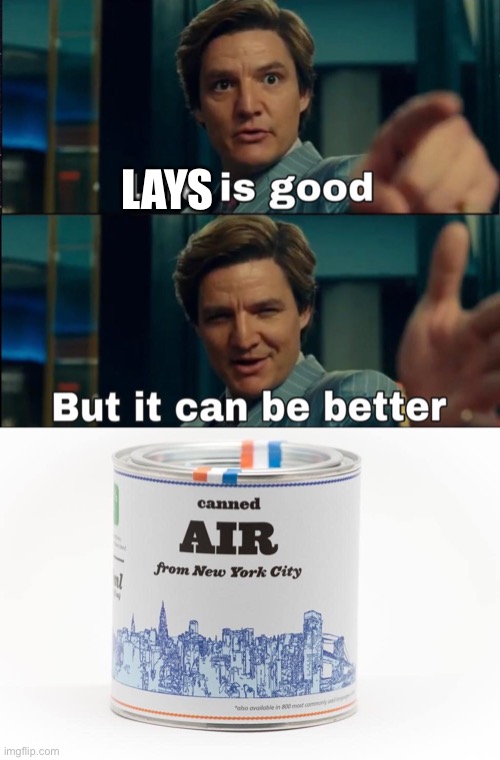 Lays | LAYS | image tagged in life is good but it can be better | made w/ Imgflip meme maker