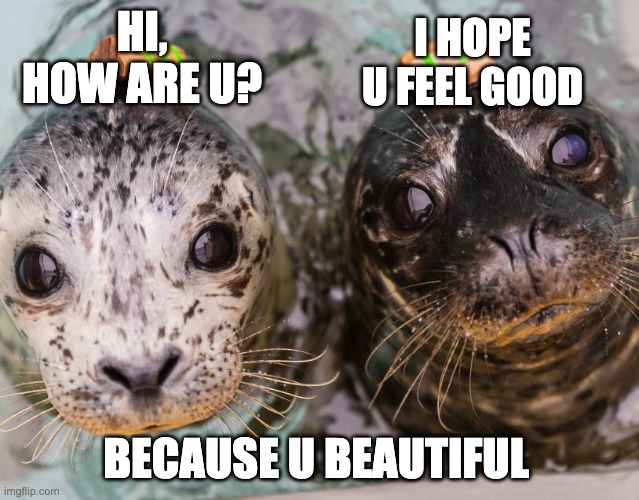 A blessing | I HOPE U FEEL GOOD; HI, HOW ARE U? BECAUSE U BEAUTIFUL | image tagged in a blessing from the lord | made w/ Imgflip meme maker