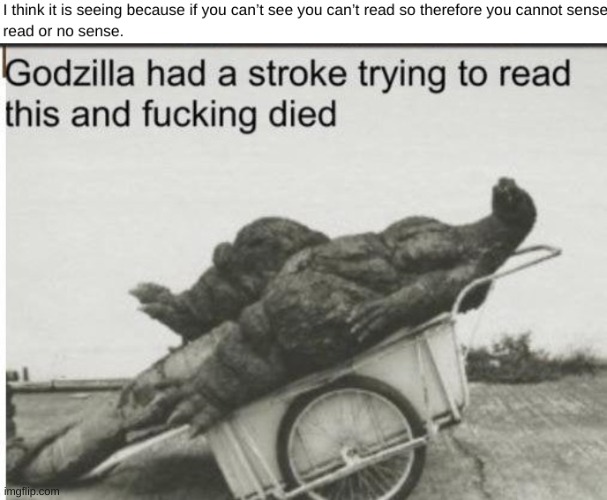 I wrote this during language arts class | image tagged in godzilla,do you are have stupid,godzilla had a stroke trying to read this and fricking died | made w/ Imgflip meme maker