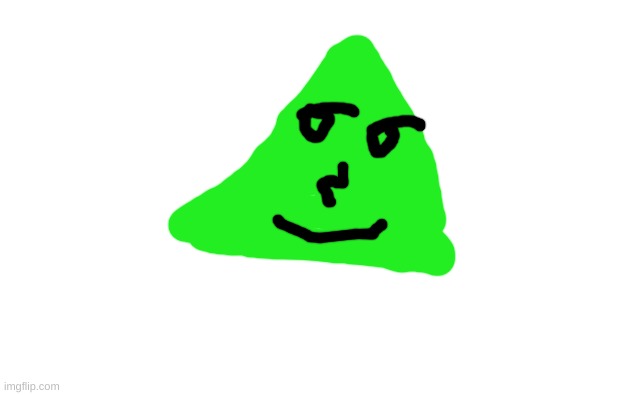 Lime the Triangle but lenny face | image tagged in white screen | made w/ Imgflip meme maker