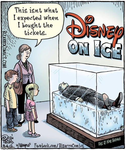 Disney on ice | made w/ Imgflip meme maker