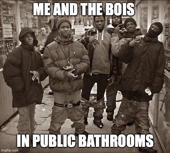 if you will notice that their pants are have pulled up | ME AND THE BOIS; IN PUBLIC BATHROOMS | image tagged in all my homies hate | made w/ Imgflip meme maker
