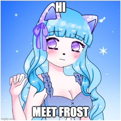 This is Frost | HI; MEET FROST | image tagged in frost | made w/ Imgflip meme maker