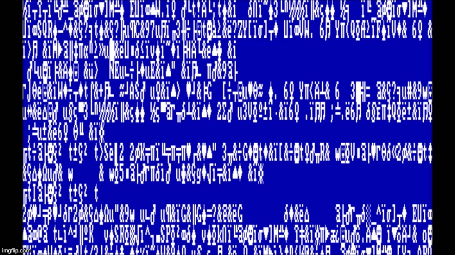 Windows 1.0 BSOD | image tagged in windows 1 0 bsod | made w/ Imgflip meme maker