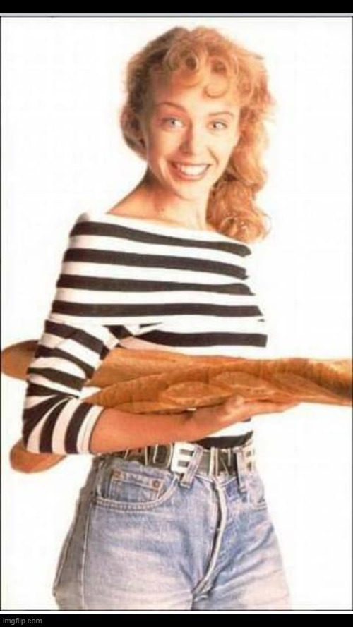 w/ baguettes | image tagged in kylie baguette | made w/ Imgflip meme maker