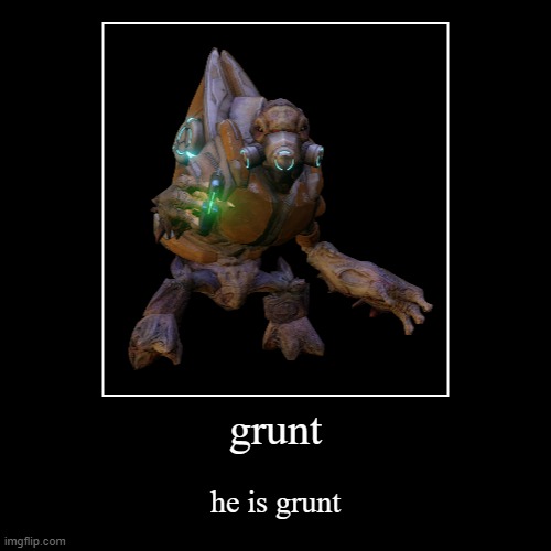 grunt | image tagged in funny,demotivationals | made w/ Imgflip demotivational maker