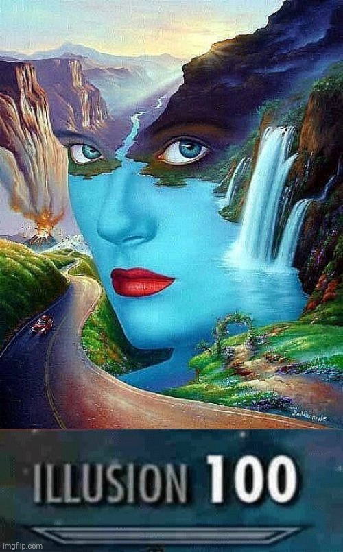 Mother earth optical illusion | image tagged in illusion 100,mother earth,optical illusion,memes,meme,illusion | made w/ Imgflip meme maker