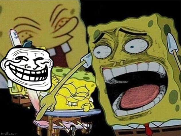 Spongebob laughing Hysterically | image tagged in spongebob laughing hysterically | made w/ Imgflip meme maker