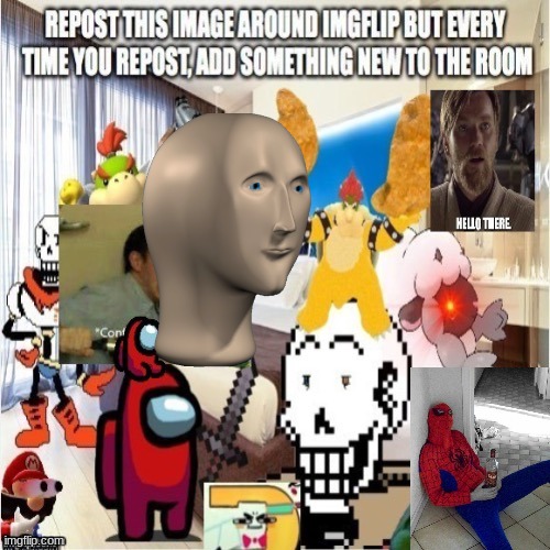 reposted. i put Meme man | image tagged in repost | made w/ Imgflip meme maker
