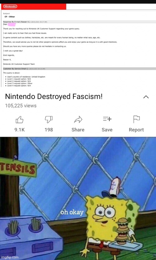 wha- | image tagged in memes,funny,nintendo,fascism,wtf,oh okay | made w/ Imgflip meme maker
