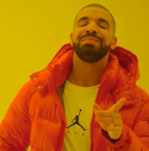 Drake agrees Blank Meme Template