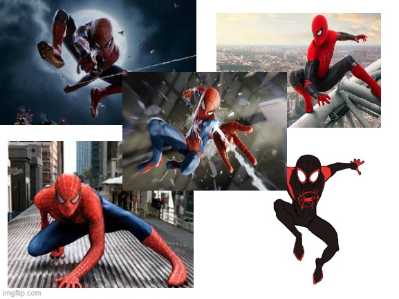 Which Spider-Man Was the Best? Tell me in the comments! | image tagged in blank white template | made w/ Imgflip meme maker