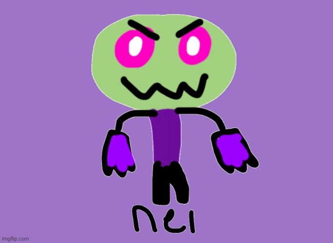 Nel the TOTALLY NOT ALIEN 1OO% HUMAN BOI | image tagged in nel,totally human,not an alien,lol invader zim made me do it | made w/ Imgflip meme maker
