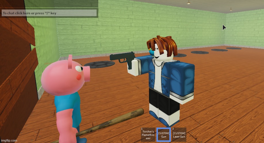 Sans holding a gun at george | image tagged in sans holding a gun at george | made w/ Imgflip meme maker