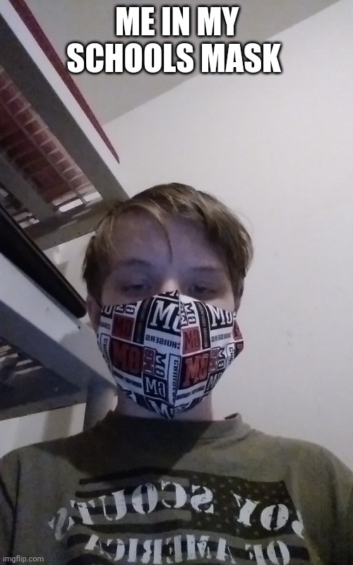 ME IN MY SCHOOLS MASK | made w/ Imgflip meme maker