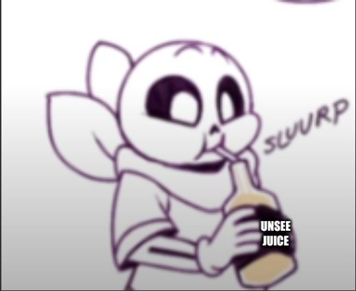Sans sipping unsee juice Blank Meme Template