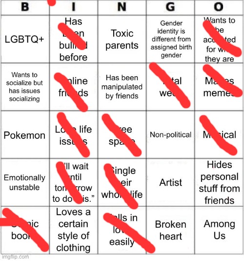 First? | image tagged in jer-sama's bingo | made w/ Imgflip meme maker