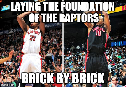 LAYING THE FOUNDATION OF THE RAPTORS BRICK BY BRICK | made w/ Imgflip meme maker