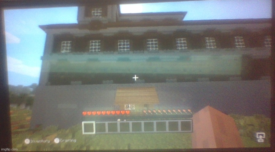 oh look a villagers home next to a woodland mansion | made w/ Imgflip meme maker