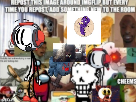 i added william, coz why not- | image tagged in fnaf,repost | made w/ Imgflip meme maker
