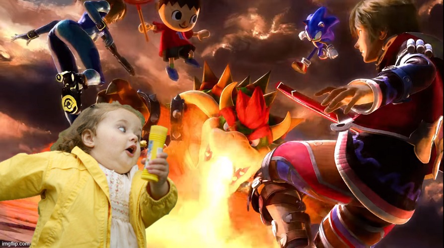 had to do it when i realized i could | image tagged in chubby bubbles girl,super smash bros | made w/ Imgflip meme maker