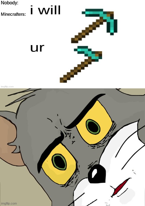 Unsettled Tom | Nobody:; Minecrafters: | image tagged in memes,unsettled tom,gifs,funny,fun | made w/ Imgflip meme maker