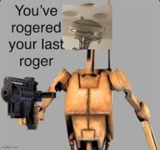 you've rogered your last roger | image tagged in you've rogered your last roger | made w/ Imgflip meme maker