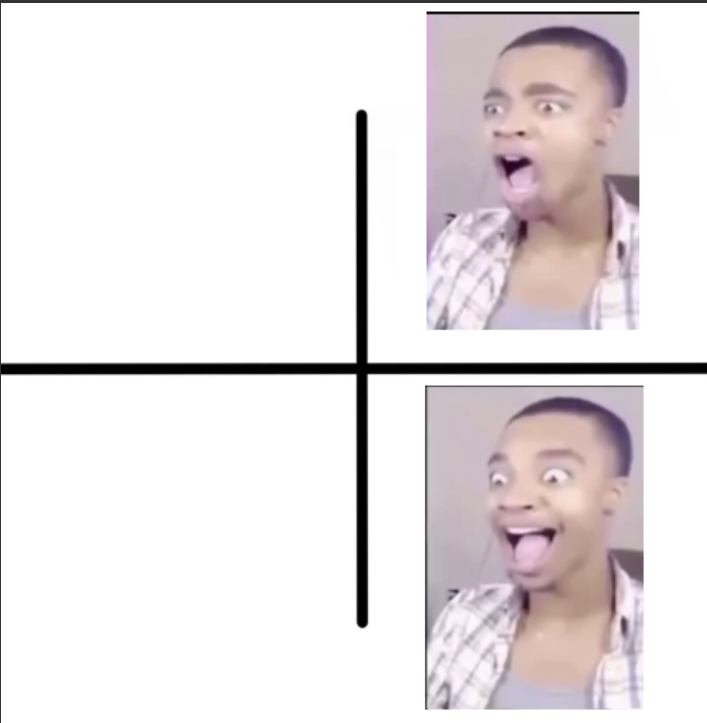 Flight’s reaction Blank Meme Template