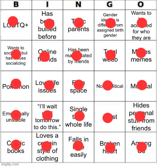 Yeah... This is Why I Didn't Want to Do This (Even Though I Made It) | image tagged in jer-sama's bingo,bingo,memes | made w/ Imgflip meme maker