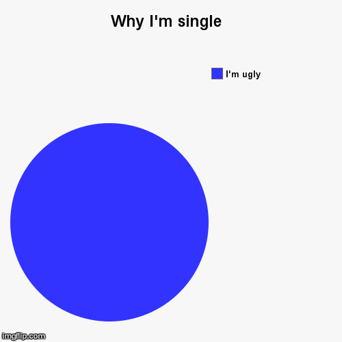 Simple As That  | Why I'm single  | I'm ugly | image tagged in funny,pie charts | made w/ Imgflip chart maker