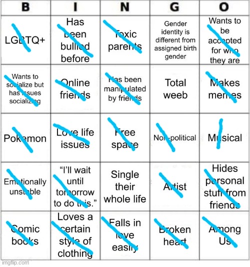 BINGO | image tagged in jer-sama's bingo | made w/ Imgflip meme maker