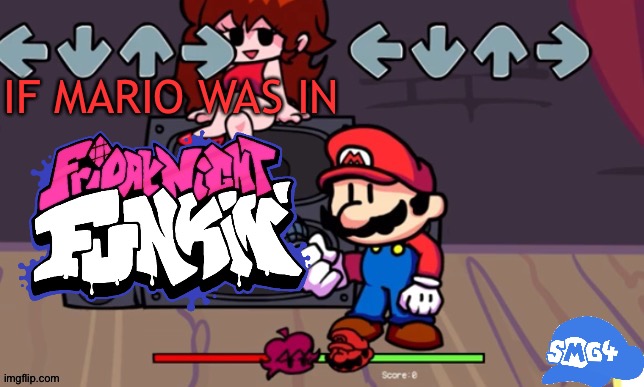 Who needs this? | IF MARIO WAS IN | image tagged in smg4,friday night funkin,mario,super mario,newgrounds,if mario was in | made w/ Imgflip meme maker