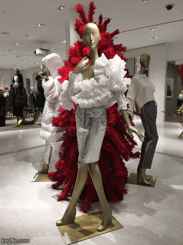 Khristmas in July | image tagged in fashion,nocturne 22,alexander wang,haider ackermann,saks fifth avenue,brian einersen | made w/ Imgflip images-to-gif maker