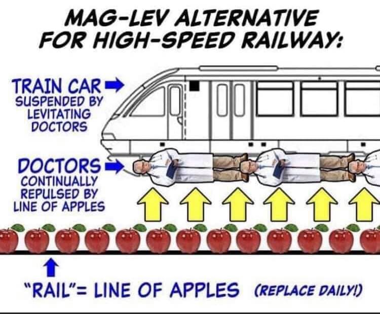 Mag-Lev alternative high-speed railway Blank Meme Template